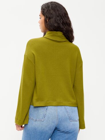 Old Navy Long-Sleeve Oversized Turtleneck Sweater - Mysterious Fern in Saudi Arabia