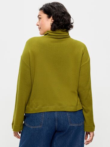Old Navy Long-Sleeve Oversized Turtleneck Sweater - Mysterious Fern in Saudi Arabia