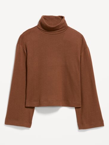 Old Navy Long-Sleeve Oversized Turtleneck Sweater - Coco de mer in Saudi Arabia