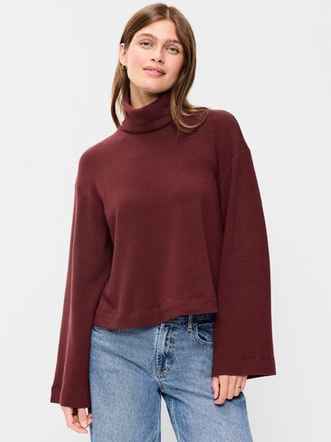 Old Navy Long-Sleeve Oversized Turtleneck Sweater - Reddy Or Not in Saudi Arabia