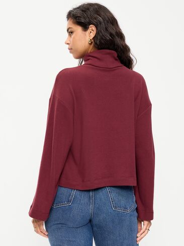 Old Navy Long-Sleeve Oversized Turtleneck Sweater - Reddy Or Not in Saudi Arabia