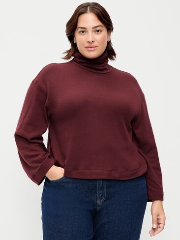 Old Navy Long-Sleeve Oversized Turtleneck Sweater - Reddy Or Not in Saudi Arabia