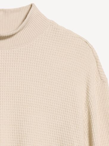 Old Navy Oversized Mock-Neck Long-Sleeve Top - Wish Bone in Saudi Arabia