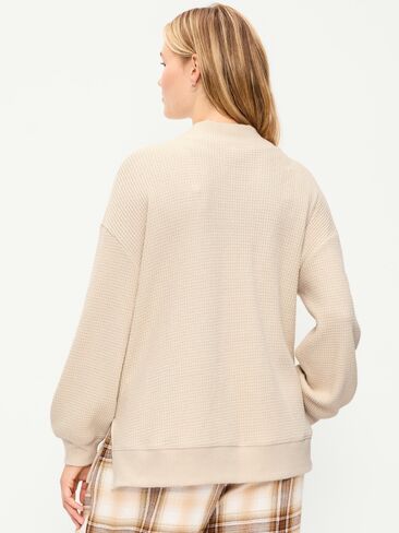 Old Navy Oversized Mock-Neck Long-Sleeve Top - Wish Bone in Saudi Arabia
