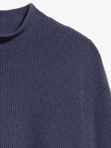 Old Navy Oversized Mock-Neck Long-Sleeve Top - Volcanic Glass in Saudi Arabia