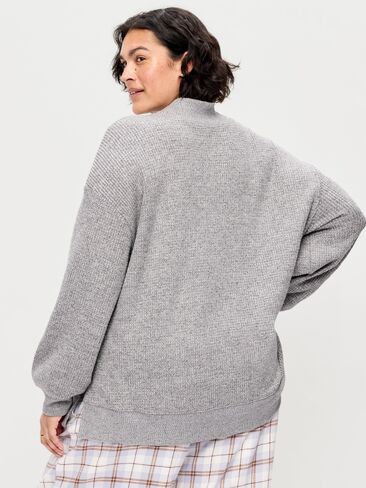 Old Navy Oversized Mock-Neck Long-Sleeve Top - Panther in Saudi Arabia