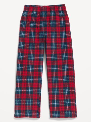 Old Navy Gender-Neutral Microfleece Plaid Pajama Pants for Kids - Red Plaid (Match the Fam!) in Kuwait