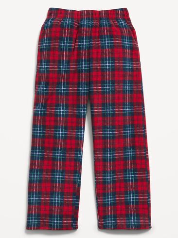 Old Navy Gender-Neutral Microfleece Plaid Pajama Pants for Kids - Red Plaid (Match the Fam!) in Kuwait