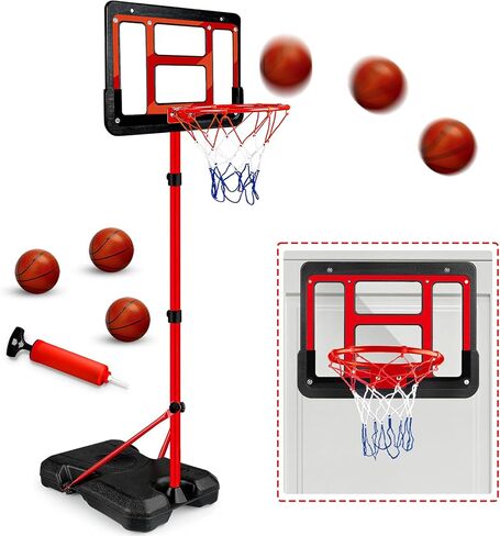 Toy Basketball Hoop, Adjustable Height Basketball Hoop Indoor Toys in Kuwait