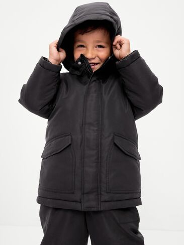 Old Navy Water-Resistant Snow Jacket for Toddler Boys - Black Jack in Kuwait