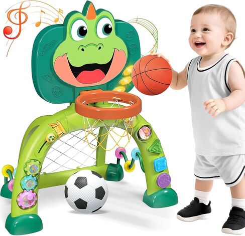 Marstone Toddler Basketball Hoop Soccer Goal Activity Toy for 1-3 Years Old in Kuwait