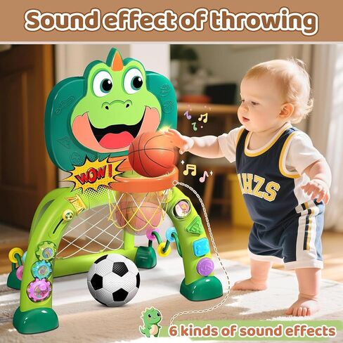 Marstone Toddler Basketball Hoop Soccer Goal Activity Toy for 1-3 Years Old in Kuwait
