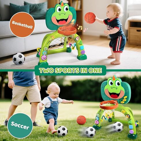 Marstone Toddler Basketball Hoop Soccer Goal Activity Toy for 1-3 Years Old in Kuwait