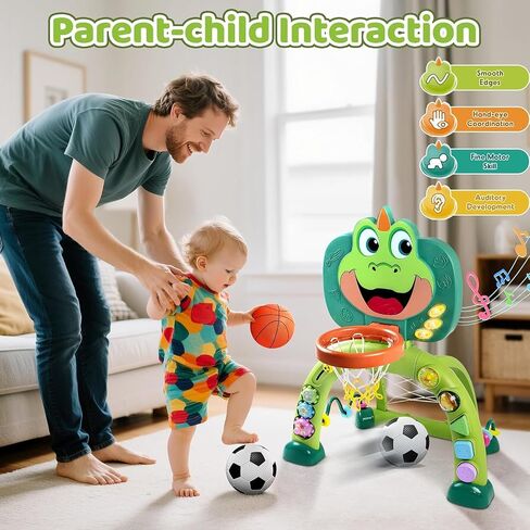 Marstone Toddler Basketball Hoop Soccer Goal Activity Toy for 1-3 Years Old in Kuwait