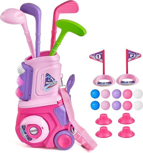PJG 22 Pcs Toddler Golf Clubs Set, Kids Golf Toys, Birthday Gift Boys Girls in Kuwait