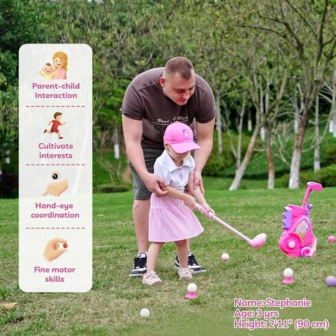 Liberry Toddler Golf Clubs Set Toy for Girls 2 3 4 Year Old with Outfit in Saudi Arabia