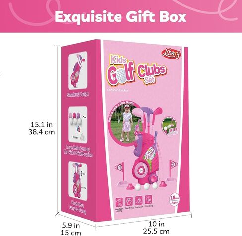 Liberry Toddler Golf Clubs Set Toy for Girls 2 3 4 Year Old with Outfit in Saudi Arabia