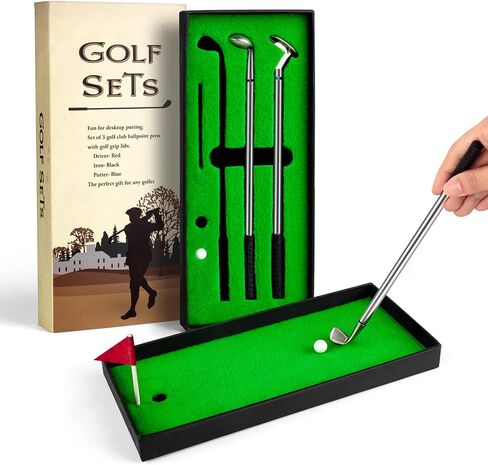 Juboury Golf Pen Gift Set,Mini Office Desk Golf Pens Game in Kuwait