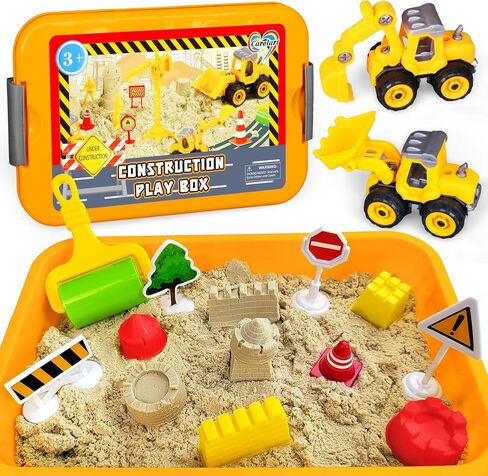 Carolart Farm Sensory Bin with Sensory Sand, Barn Toys & Tractor in Saudi Arabia