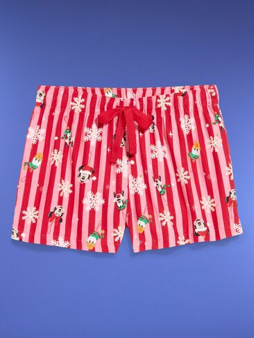 Old Navy Old Navy x Disney Flannel Boxer Pajama Shorts for Women - Disney Stripe (Match the Fam!) in Kuwait