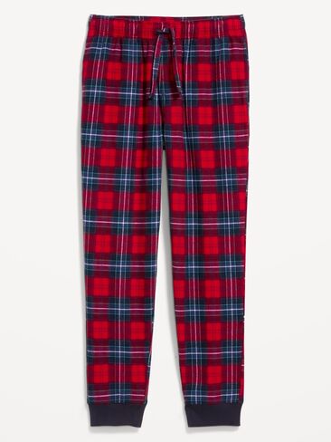 Old Navy Plaid Flannel Pajama Joggers for Men - Red Plaid (Match the Fam!) in Kuwait