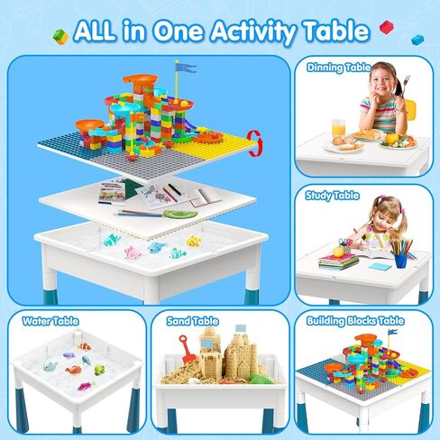 OCATO Kids Activity Table Toddlers Kids Table and Chair Set Water Tables in Kuwait