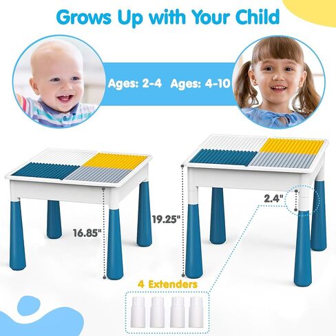 OCATO Kids Activity Table Toddlers Kids Table and Chair Set Water Tables in Kuwait