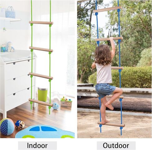 Kids Climbing Rope Ladder，for Swing Accessories 2 Hooks in Kuwait