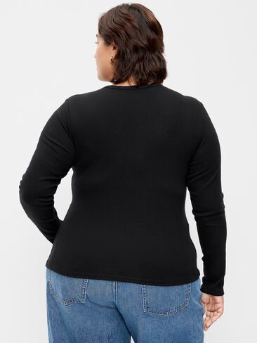 Old Navy Snug Crew-Neck Long Sleeve T-Shirt - Black Jack in Saudi Arabia