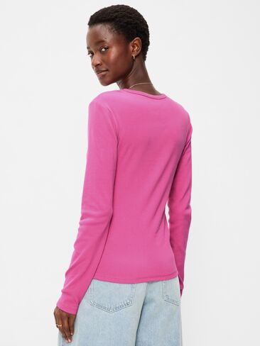 Old Navy Snug Crew-Neck Long Sleeve T-Shirt - Wild Prairie Rose in Saudi Arabia