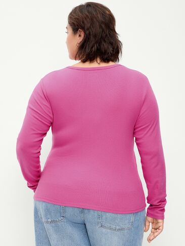 Old Navy Snug Crew-Neck Long Sleeve T-Shirt - Wild Prairie Rose in Saudi Arabia