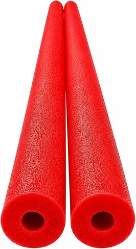 Play22 Pool Noodles Foam 2 Pack - 55" Long Extra Dense Swim Noodles, Red in Saudi Arabia