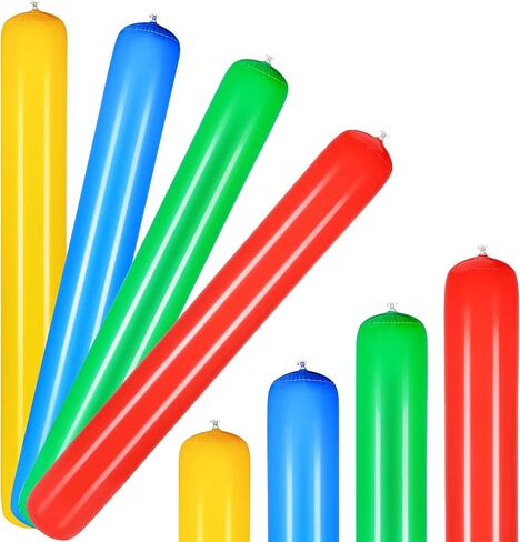 Deekin 4 Pcs Inflatable Pool Noodles, Colorful PVC Swim Sticks, 41 in in Kuwait