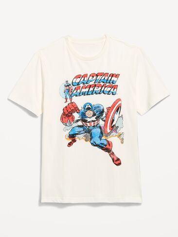 Old Navy Marvel™ Captain America T-Shirt - Sea Salt in Kuwait