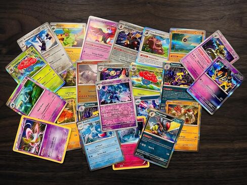 Pokemon Rare Card Lot 25 Pack – 25 Assorted Rare Pokemon TCG Cards, Foil and Non-Foil Trading Cards, Holo and Reverse Holo Variety for Collectors, Deck Building, Binders, and Gifts in Kuwait