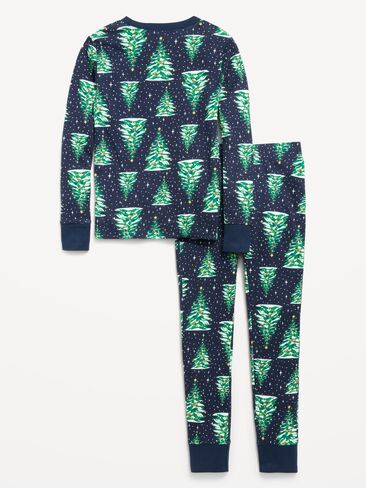 Old Navy Gender-Neutral Snug-Fit Graphic Pajama Set for Kids - Christmas Trees (Match the Fam!) in Kuwait