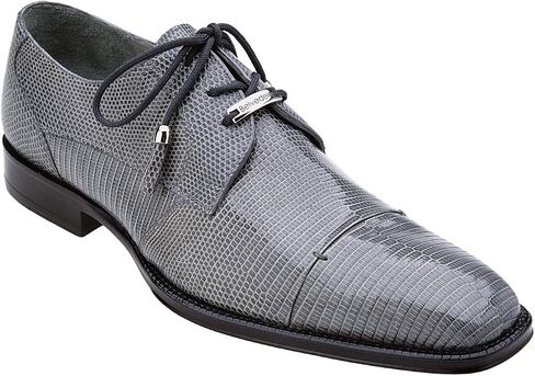 Belvedere Karmelo Gray Lizard Cap-Toe Casual Dress Shoes in Kuwait