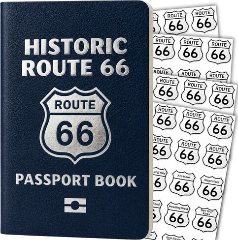 Historic Route 66 Passport Book - Stickers & Map to Track 66 Stops in Saudi Arabia