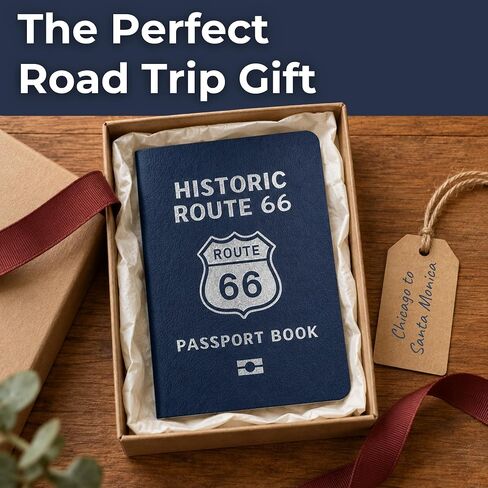 Historic Route 66 Passport Book - Stickers & Map to Track 66 Stops in Saudi Arabia