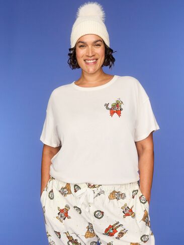 Old Navy Old Navy x Disney Muppets Oversized Graphic T-Shirt for Women - Disney Muppets (Match the Fam!) in Kuwait