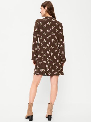 Old Navy High-Neck Jersey Mini Swing Dress - Multi Floral in Saudi Arabia