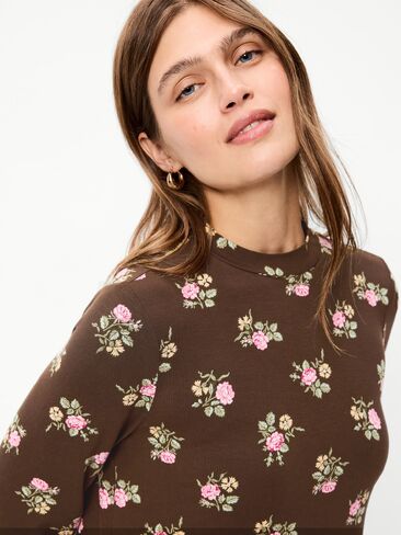 Old Navy High-Neck Jersey Mini Swing Dress - Multi Floral in Saudi Arabia
