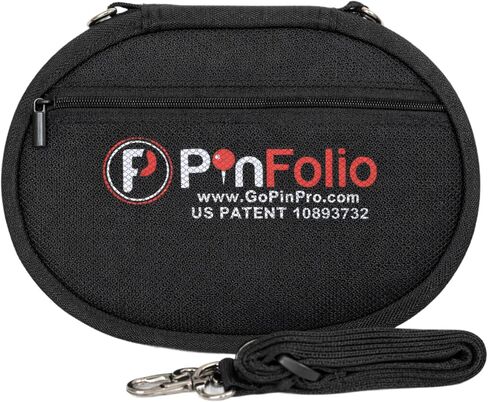 PinFolio Go Pin Display Bag, Lightweight & Compact Sports & Disney Pin Book Designed for Loungefly Backpacks & Easy Trading Up to 40 1-Inch Enamel Pins (Pink) in Kuwait