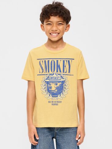 Old Navy Smokey Bear™ Gender-Neutral Graphic T-Shirt Kids - Mystic Yellow in Kuwait