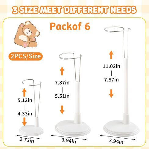 Teddy Bear Stand for Display-6 Pack in Saudi Arabia