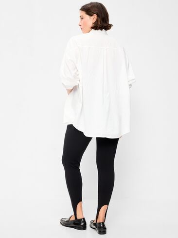 Old Navy High-Waisted Stirrup Leggings for Women - Black Jack in Kuwait