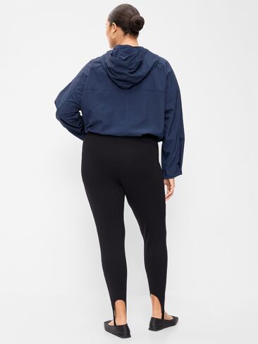 Old Navy High-Waisted Stirrup Leggings for Women - Black Jack in Kuwait
