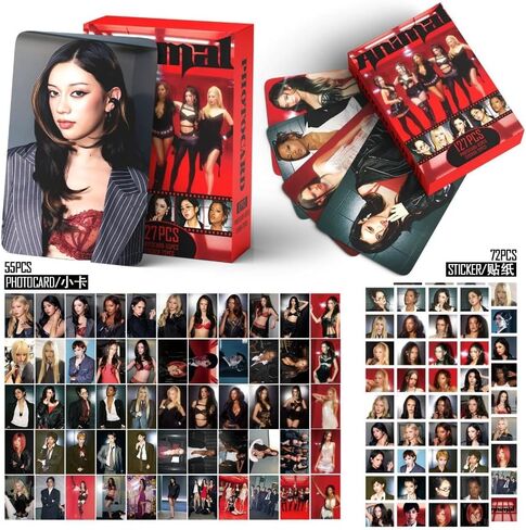 KATSEYE Animal Lomo Cards Set,127PCS Kpop Photocards & Stickers,Animal Wild Album Merch for Fans Collection Gift in Saudi Arabia