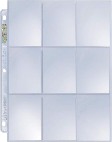 Ultra Pro Platinum 9-Pocket Binder Pages, 100 Pages in Saudi Arabia