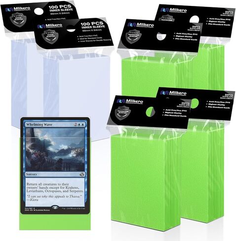 600 Pack Card Sleeves, Perfect Fit Inner Sleeves Ideal for Double-Sleeving, Trading Card Sleeve Compatible with MTG, TCG, Gaming Cards in Saudi Arabia
